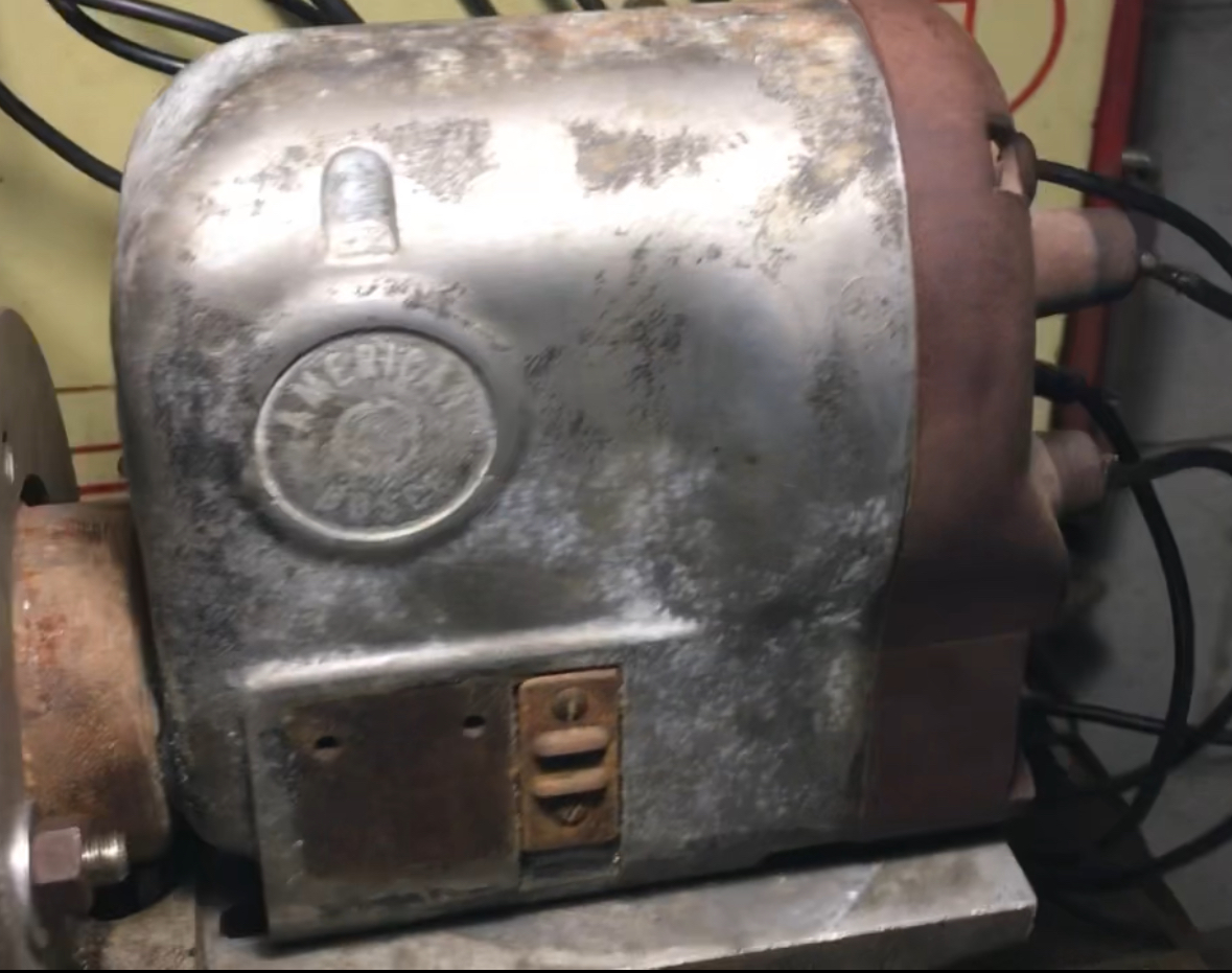 American Bosch Magneto on Workbench